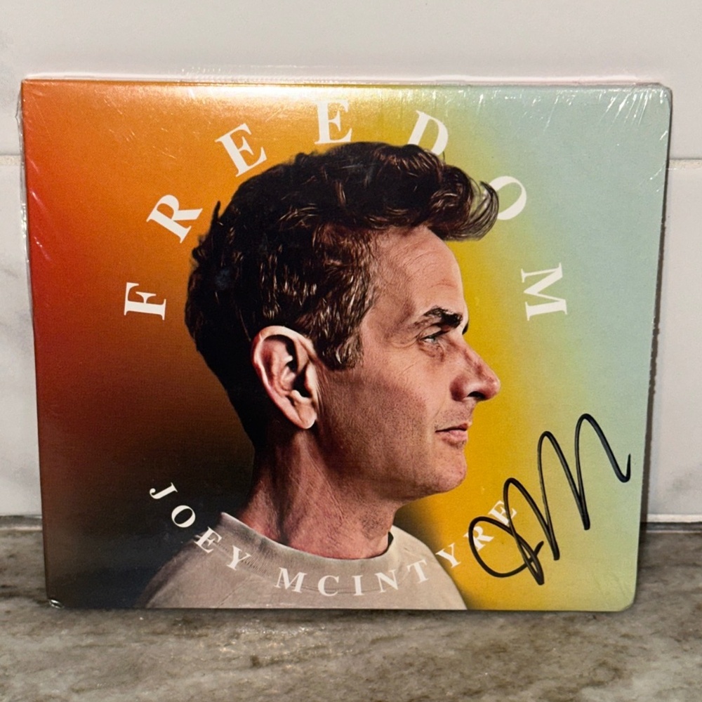 JOEY MCINTYRE Freedom CD AUTOGRAPHED 2025 New Kids On The Block NKOTB Brand NEW